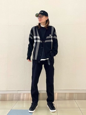 「Arnold Palmer（アーノルドパーマー）のアイテム（キャップ）」を使った、アーノルドパーマー@モラージュ菖蒲店さん（メンズ・176cm）の冬コーディネート