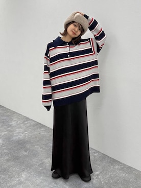 「アイテム（トップス）」を使った、なつきさん（レディース・157cm・20代）の夏コーディネート