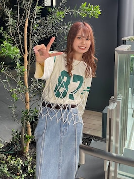 「アイテム（その他トップス）」を使った、なつきさん（レディース・157cm・20代）の夏コーディネート