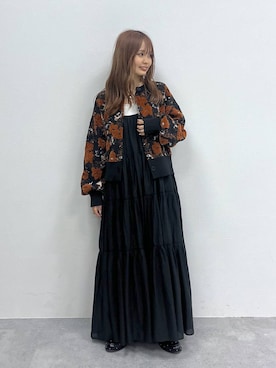 「アイテム（タンクトップ）」を使った、なつきさん（レディース・157cm・20代）の夏コーディネート