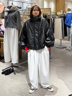 「アイテム（アームカバー）」を使った、なつきさん（レディース・157cm）の秋コーディネート