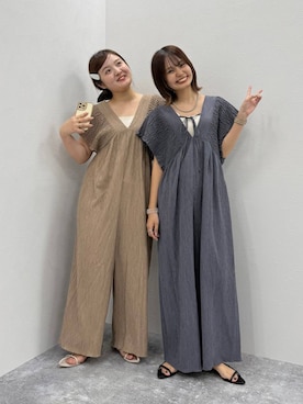 「アイテム（ワンピース/ドレス）」を使った、なつきさん（レディース・157cm・20代）の夏コーディネート