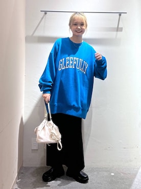 「アイテム（スウェット）」を使った、なつきさん（レディース・157cm・20代）の秋コーディネート