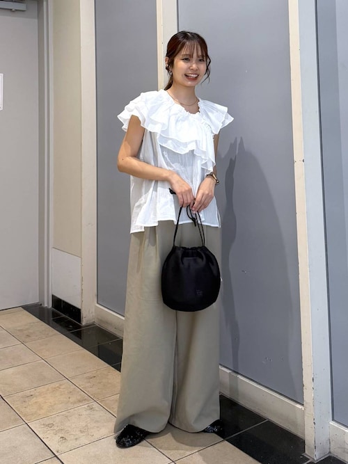 ハイウエストタックパンツ　327042