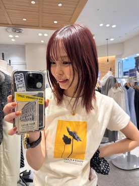 「LOWRYS FARM（ローリーズファーム）のカットワークレースパンツ　657446（その他パンツ、ブラック系）」を使った、なつきさん（レディース・157cm）の春コーディネート