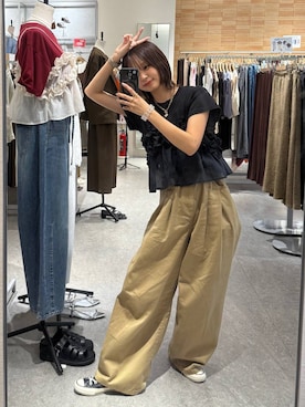 「アイテム（キャミソール）」を使った、なつきさん（レディース・157cm・20代）の夏コーディネート