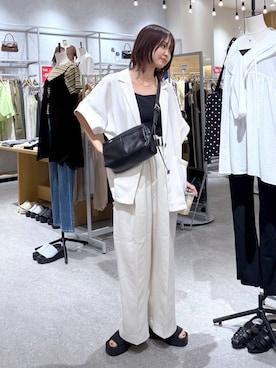 「LOWRYS FARM（ローリーズファーム）のアイテム（ジャケット/アウター）」を使った、なつきさん（レディース・157cm）の夏コーディネート