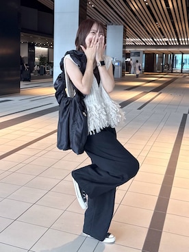 「女子会」｜なつきさん（レディース・157cm）の夏コーディネート