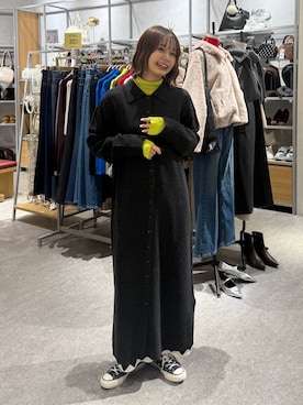 「アイテム（ワンピース）」を使った、なつきさん（レディース・157cm・20代）の秋コーディネート