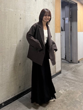 「アイテム（テーラードジャケット）」を使った、なつきさん（レディース・157cm）の秋コーディネート