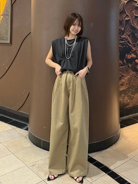 「アイテム（サンダル）」を使った、なつきさん（レディース・157cm・20代）の夏コーディネート