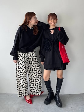 「アイテム（スウェット）」を使った、なつきさん（レディース・157cm・20代）の夏コーディネート
