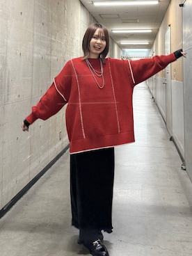 「アイテム（スカート）」を使った、なつきさん（レディース・157cm・20代）の秋コーディネート