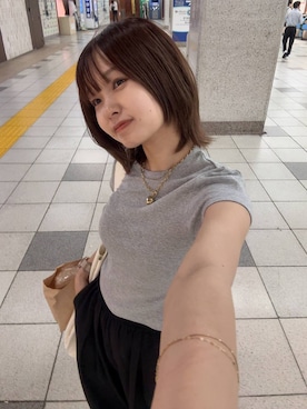 なつきさん（レディース・157cm・20代）の夏コーディネート