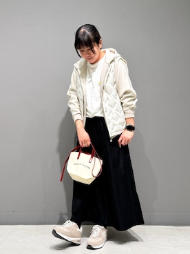 「アイテム（ダウンベスト）」を使った、アーノルドパーマー@ジョイナス横浜店さん（レディース・159cm）の秋コーディネート
