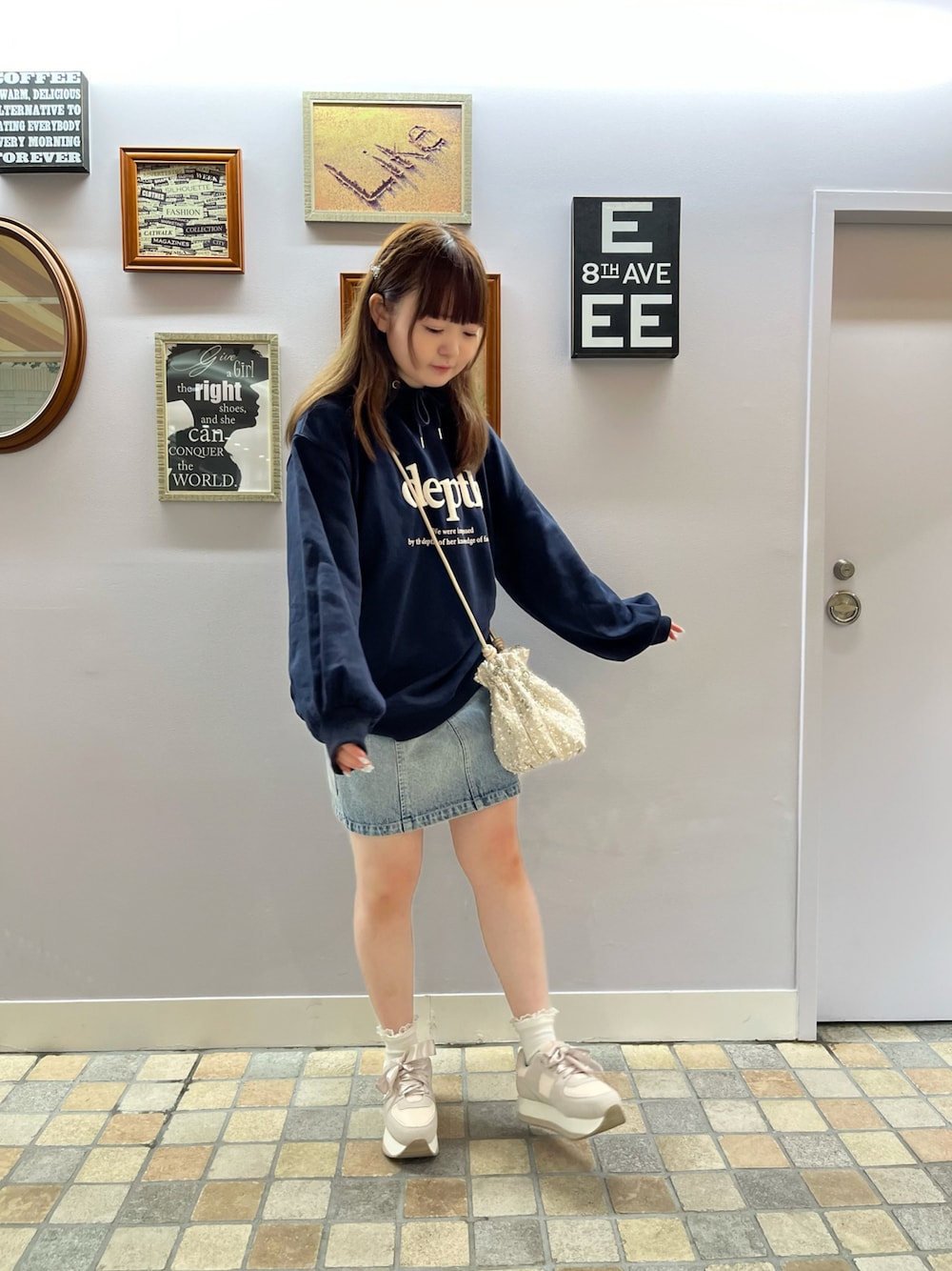 𝕥𝕠𝕞𝕠𝕜𝕒｜OLIVE des OLIVEのデニムスカートを使った