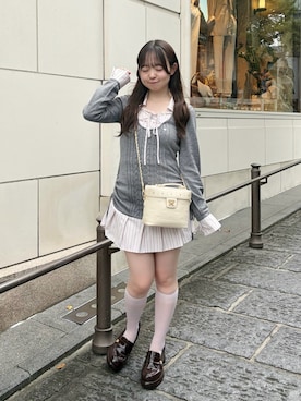 「OLIVE des OLIVE（オリーブデオリーブ）のアイテム（ワンピース）」を使った、𝕥𝕠𝕞𝕠𝕜𝕒さん（レディース・149cm）の夏コーディネート