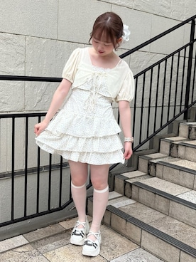 「骨格ストレート」｜𝕥𝕠𝕞𝕠𝕜𝕒さん（レディース・149cm）の夏コーディネート