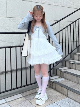 「バレエシューズ」｜𝕥𝕠𝕞𝕠𝕜𝕒さん（レディース・149cm）の夏コーディネート