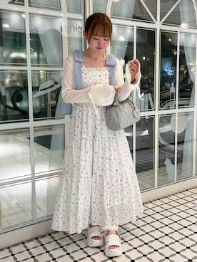 「骨格ストレート」｜𝕥𝕠𝕞𝕠𝕜𝕒さん（レディース・149cm）の夏コーディネート