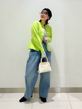 「SMELLY（スメリー）のアイテム（ハンチング/ベレー帽）」を使った、namさん（レディース・160cm）の春コーディネート