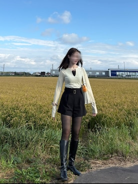 「SENEE（セニー）のアイテム」を使った、やなやつさん（レディース・170cm）の秋コーディネート