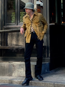 「アイテム（ジャケット/アウター）」を使った、elegantasianさん（メンズ・178cm・20代）の冬コーディネート
