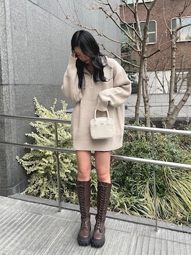 Meiriさん（レディース・161cm）の冬コーディネート