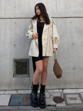 「EVRIS（エヴリス）のアイテム（バッグ）」を使った、Meiriさん（レディース・161cm）の春コーディネート