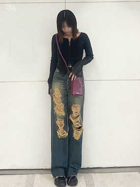 「EVRIS（エヴリス）のアイテム（アクセサリー）」を使った、Meiriさん（レディース・161cm）の夏コーディネート