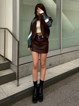 Meiriさん（レディース・161cm）の冬コーディネート