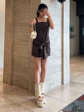 「EMODA（エモダ）のアイテム（アクセサリー）」を使った、Meiriさん（レディース・161cm）の夏コーディネート