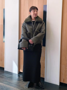 「アイテム（ワンピース）」を使った、enokiさん（レディース・157cm・40代）の秋コーディネート