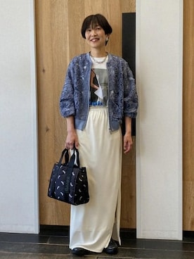 「GANNI（ガニー）のアイテム」を使った、enokiさん（レディース・157cm）の春コーディネート