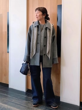 「アイテム（財布/小物）」を使った、enokiさん（レディース・157cm・40代）の秋コーディネート