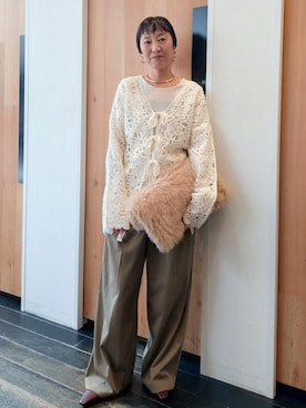「アイテム（パンプス）」を使った、enokiさん（レディース・157cm・40代）の秋コーディネート