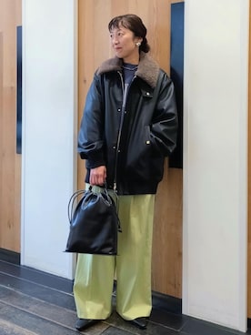 「アイテム（パンプス）」を使った、enokiさん（レディース・157cm・40代）の秋コーディネート