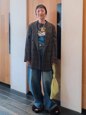 「アイテム（シューズ）」を使った、enokiさん（レディース・157cm・40代）の秋コーディネート