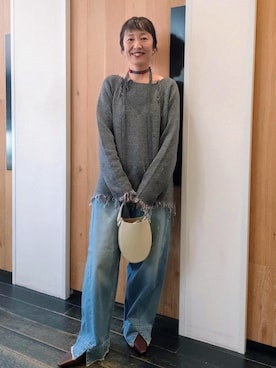 「アイテム（パンプス）」を使った、enokiさん（レディース・157cm・40代）の秋コーディネート