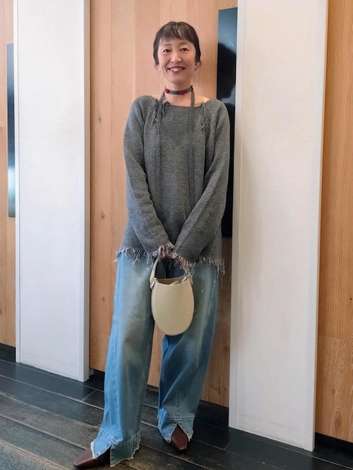 サステナブル】・【新色追加】ルーズフィットアジャストデニム