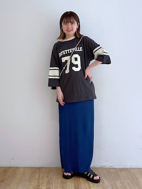 「ウエストゴム」｜「アイテム（PC・スマホグッズ/家電）」を使った、Riiinaさん（レディース・152cm）の夏コーディネート