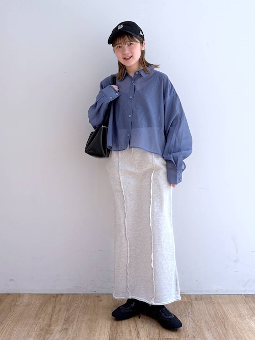 BPN * 編み上げデザインスカート LOWRYS FARM スカート リメイクスウェットタイトスカート 288689