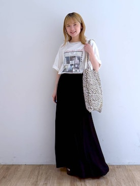 「アイテム（バッグ、その他）」を使った、Riiinaさん（レディース・152cm）の夏コーディネート