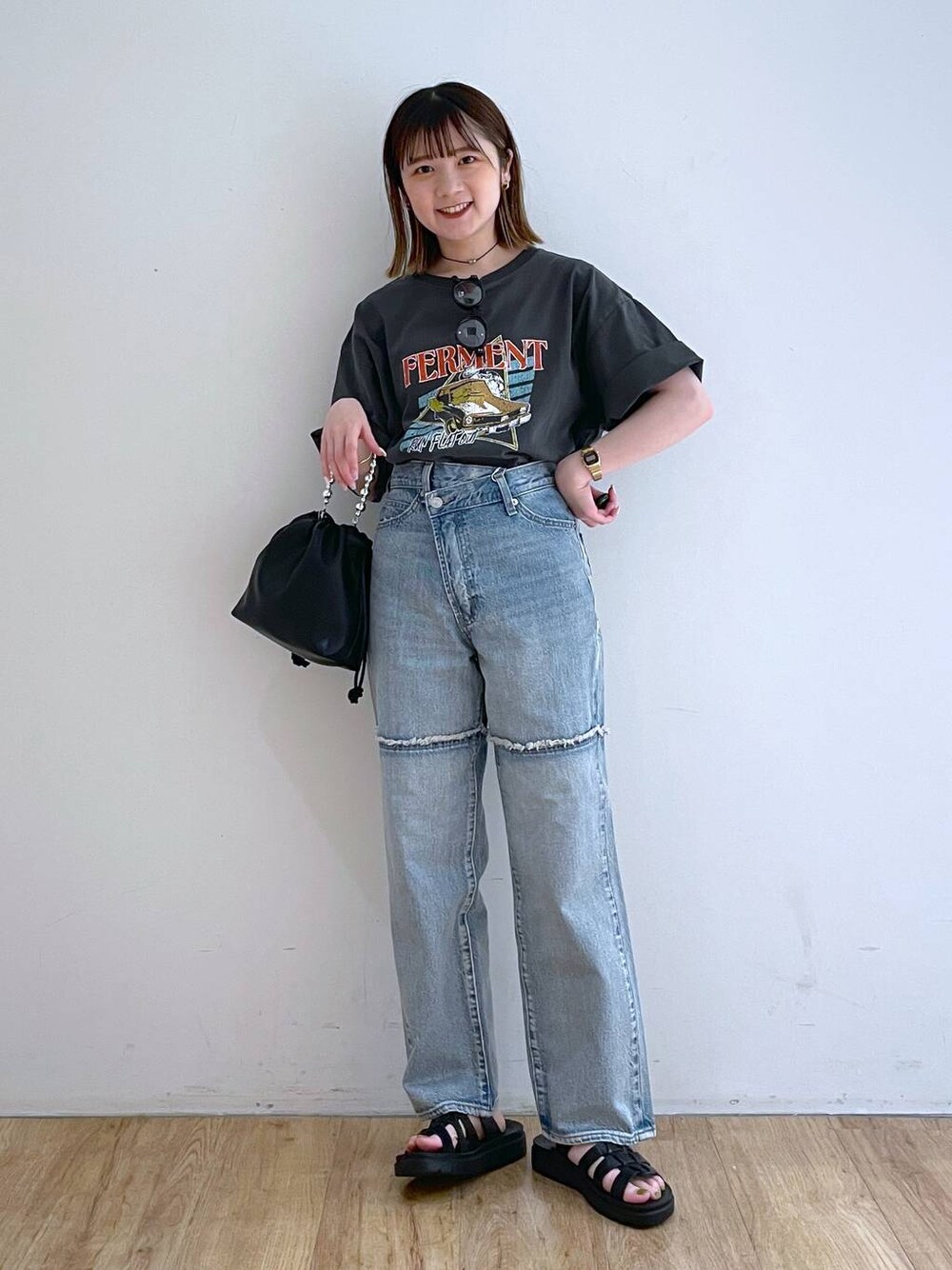 Riiina(LOWRYS FARM 本部)｜LOWRYS FARMのTシャツ/カットソーを使ったコーディネート - WEAR