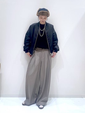 「アイテム（アクセサリー、その他）」を使った、yuuuriiiさん（レディース・172cm）の冬コーディネート