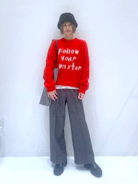 「アイテム（トートバッグ）」を使った、yuuuriiiさん（レディース・172cm）の秋コーディネート