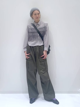 「LAKOLE（ラコレ）のアイテム（ニットキャップ/ビーニー）」を使った、yuuuriiiさん（レディース・172cm）の冬コーディネート