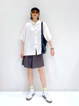 「LAKOLE（ラコレ）のアイテム（キャップ）」を使った、yuuuriiiさん（レディース・172cm）の夏コーディネート