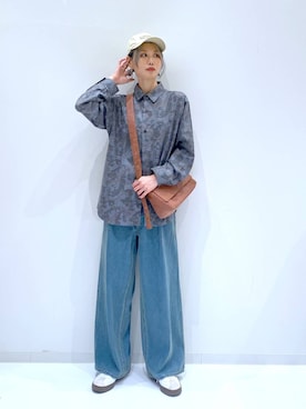 「LAKOLE（ラコレ）のロゴ刺繍キャップ / 495366（キャップ）」を使った、yuuuriiiさん（レディース・172cm）の夏コーディネート
