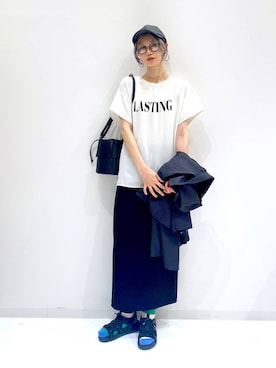 「アイテム（テーラードジャケット）」を使った、yuuuriiiさん（レディース・172cm）の夏コーディネート